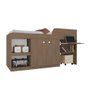 Cama Multifuncional com Escrivaninha Juvenille Art Montana - 1