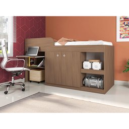 Cama Multifuncional com Escrivaninha Juvenille Art Montana - 6