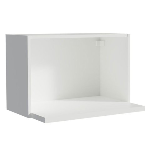 Armário Aéreo Madesa Acordes 100% MDF 60 cm com Nicho para Forno Branco Cor:Branco