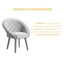 Ver imagem 6 de Poltrona Decorativa Belah Suede:azul