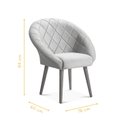 Ver imagem 7 de Poltrona Decorativa Belah Suede:azul