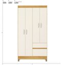 Ver imagem 2 de Guarda-Roupa Solteiro 4 Portas Flex Lotus