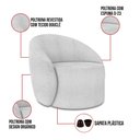 Ver imagem 3 de Poltrona Orgânica Kit 2 Lua Bouclê Cinza D03 - D’Rossi