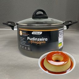 Conjunto Banho-maria 2 Peças Panela para Pudim Pudinzeira 20 - 5