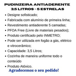 Conjunto Banho-maria 2 Peças Panela para Pudim Pudinzeira 20 - 6