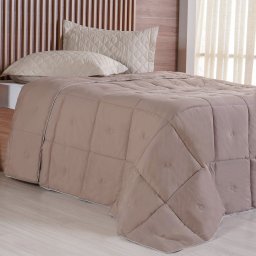 Edredom Casal Toque de Plumas 260 Fios New 180x220cm Cogumelo - 1