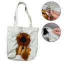 Ver imagem 1 de Bolsa Transporte Gato Cao Pet Animal Estampa Leao Estimacao Ombro Passeio Diversao Viagem Ventilada