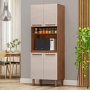 Ver imagem 2 de Paneleiro Pop Torre Quente 70cm com 4 Portas e 1 Nicho Freijo/baunilha/freijo