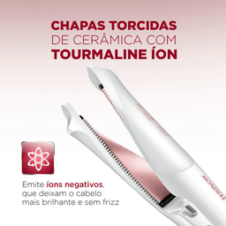 Chapinha / Prancha Alisadora Mondial Twist P-51, Rose Gold - 3