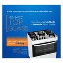 Ver imagem 3 de Fogão Atlas 5 Bocas Mônaco Top Glass Branco Bivolt