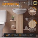 Ver imagem 3 de Gabinete Organizador para Banheiro Fitting com Nichos Carvalho