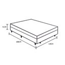 Ver imagem 5 de Cama Box Baú Viúva Homequeen Corino Branco 41x128x188