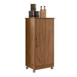 Armário Multiuso Cozinha Lavanderia com Rodízios Lisa M07 Naturale - Mpozenato - 1
