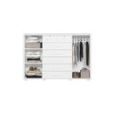 Ver imagem 2 de Cômoda Selene 7 Gavetas MDP Puxadores MDF Branco Fosco Albatroz Móveis