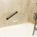 Ver imagem 2 de Alça de Apoio Barra 40cm Aço Inox Kit 5 Unidades Idoso Box Banheiro Acessibilidade Deficiente Cadeir