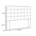 Ver imagem 2 de Cabeceira Verona Cama Box King 195 Cm Café