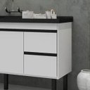 Ver imagem 4 de Gabinete de Cozinha 2 Gavetas 3 Portas 141cm Balcão 100% MDF:Branco