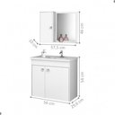 Ver imagem 2 de Conjunto Gabinete e Espelheira Colmar Branco