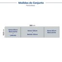 Ver imagem 6 de Cozinha Completa Planejada MDF 4 Peças com Tampo Marselha Branca CabeCasa MadeiraOriginals