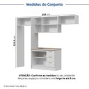 Ver imagem 7 de Cozinha Planejada 5 Peças 3 Aéreo 1 Balcão com Tampo 1 Kit Lateral Marselha CabeCasa MadeiraOriginals Branco