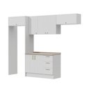 Ver imagem 4 de Cozinha Completa Planejada MDF 4 Peças com Tampo Marselha Branca CabeCasa MadeiraOriginals
