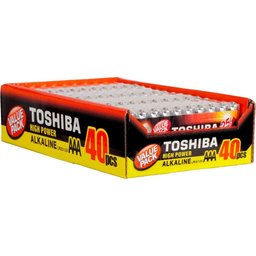 Pilha Alcalina Aaa 1,5v Lr03gcp (c-40 Pilhas) toshiba - 4
