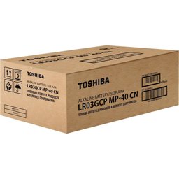 Pilha Alcalina Aaa 1,5v Lr03gcp (c-40 Pilhas) toshiba - 2