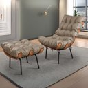 Ver imagem 2 de Poltrona para Sala de Estar com Puff Costela