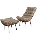 Ver imagem 3 de Poltrona para Sala de Estar com Puff Costela