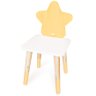 Cadeira Infantil de Madeira Estrela - Amarelo Claro - 1