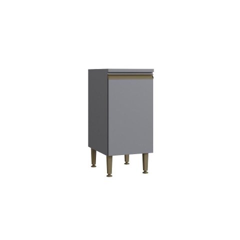 Balcão Simples Greta 40 Cm com 1 Porta 1 Prateleira - Casajá - Cinza