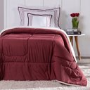 Ver imagem 3 de Kit Edredom Solteiro Coberdrom Soft Hipercal/sherpa 3 Peças - Vermelho - 100% Poliéster