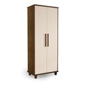 Ver imagem 1 de Armário Organizador Villa Aurora 2 Portas MDF 82cm Malbec Off White Casah
