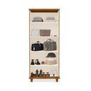 Ver imagem 3 de Armário Organizador Villa Aurora 2 Portas MDF 82cm Malbec Off White Casah