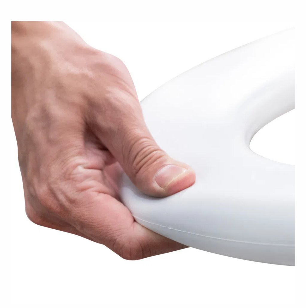 Assento Sanitário Almofadado Oval Decorado Branco Onda Astra TPK2/D - 7