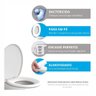 Assento Sanitário Almofadado Oval Decorado Branco Onda Astra TPK2/D - 8