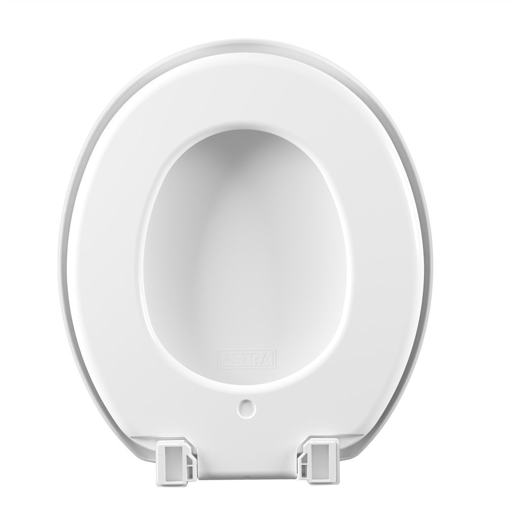 Assento Sanitário Almofadado Oval Decorado Branco Onda Astra TPK2/D - 5