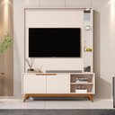 Ver imagem 2 de Home Tucumã 1.4 TV até 60 pol. Pés de Madeira Maciça e LED Off White