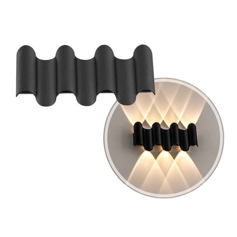 Luminária Arandela de Parede Schala Facho Duplo 60° 7W Luz Quente Opus ST2958