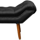 Ver imagem 3 de Puff Recamier Clássico Retrô Roma Casal 140cm Corino - Sofa Store:corino Preto