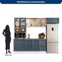 Ver imagem 4 de Cozinha Completa Modulada Americana com Vidro Reflecta 4 Peças Yescasa