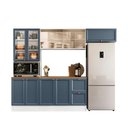 Ver imagem 2 de Cozinha Completa Modulada Americana com Vidro Reflecta 4 Peças Yescasa