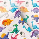 Ver imagem 4 de Papel de Parede Infantil - Dinossauros Coloridos 2 Arte Destaque 3,50 Metros