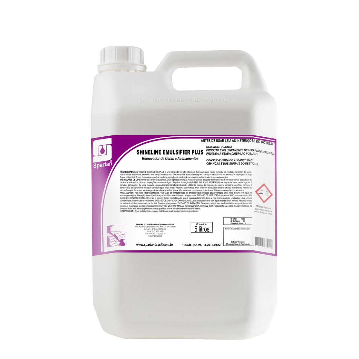 Removedor de Acabamento Shineline Emulsifier Plus 5l Spartan