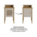 Ver imagem 3 de Mesa de Apoio Charlotte Carvalho/off White Artely