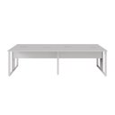 Ver imagem 4 de Mesa de Escritório Plataforma 4 Pessoas 2,70m Cz Pés Metal Cor:cinza