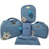 Bolsa maternidade bebê kit 5 peças Urso Azul impermeável - 1
