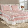 Kit Colcha Madalene Queen Micropercal 200 Fios 5 Peças - Rosê - 1
