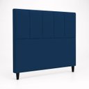 Ver imagem 6 de Cabeceira Classic Casal 140cm para Quarto Cama Decorativa Moderna Elegante Suede Azul Marinho