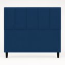 Ver imagem 5 de Cabeceira Classic Casal 140cm para Quarto Cama Decorativa Moderna Elegante Suede Azul Marinho
